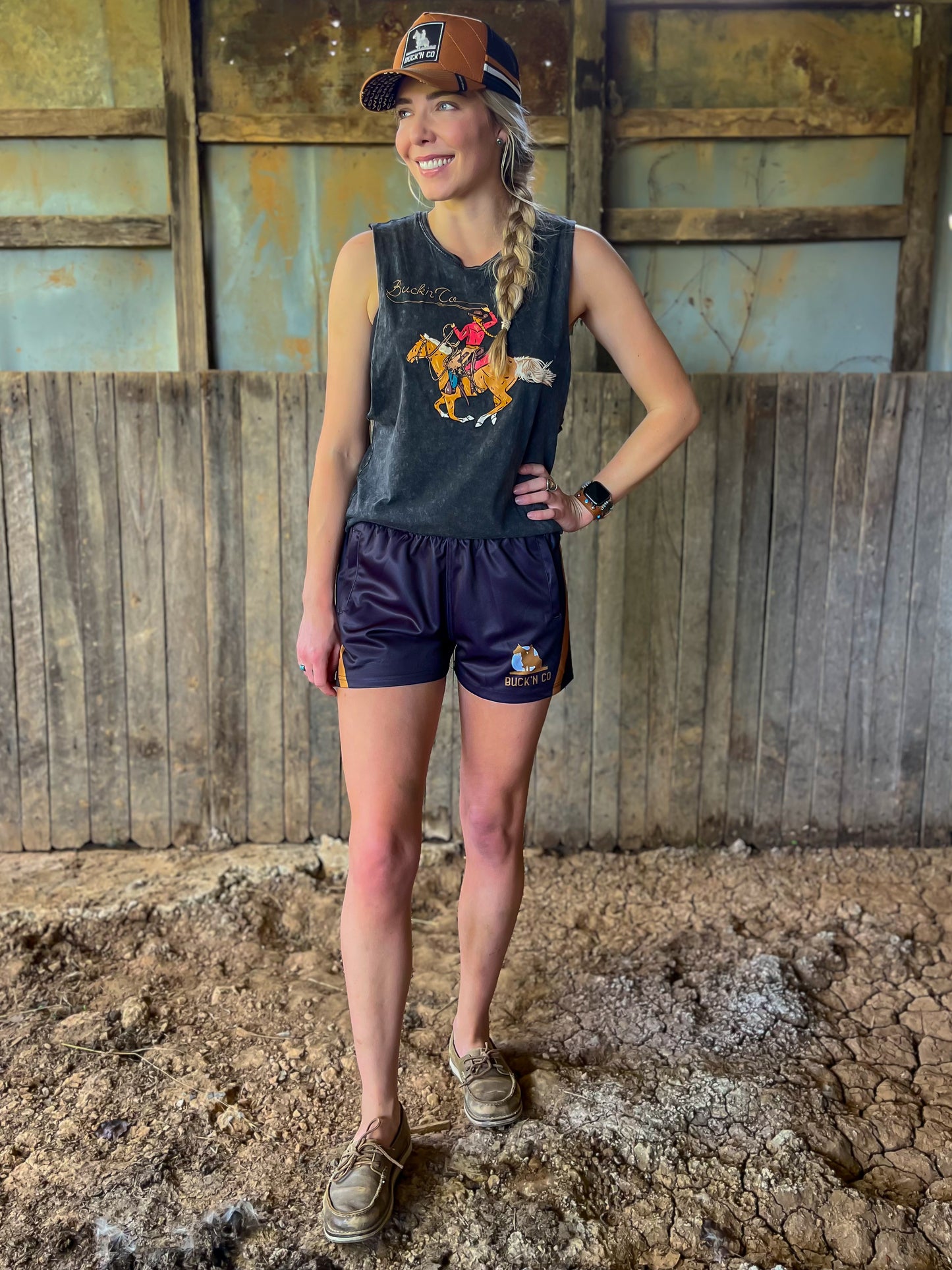 Ropin' Buck Unisex Tank Top