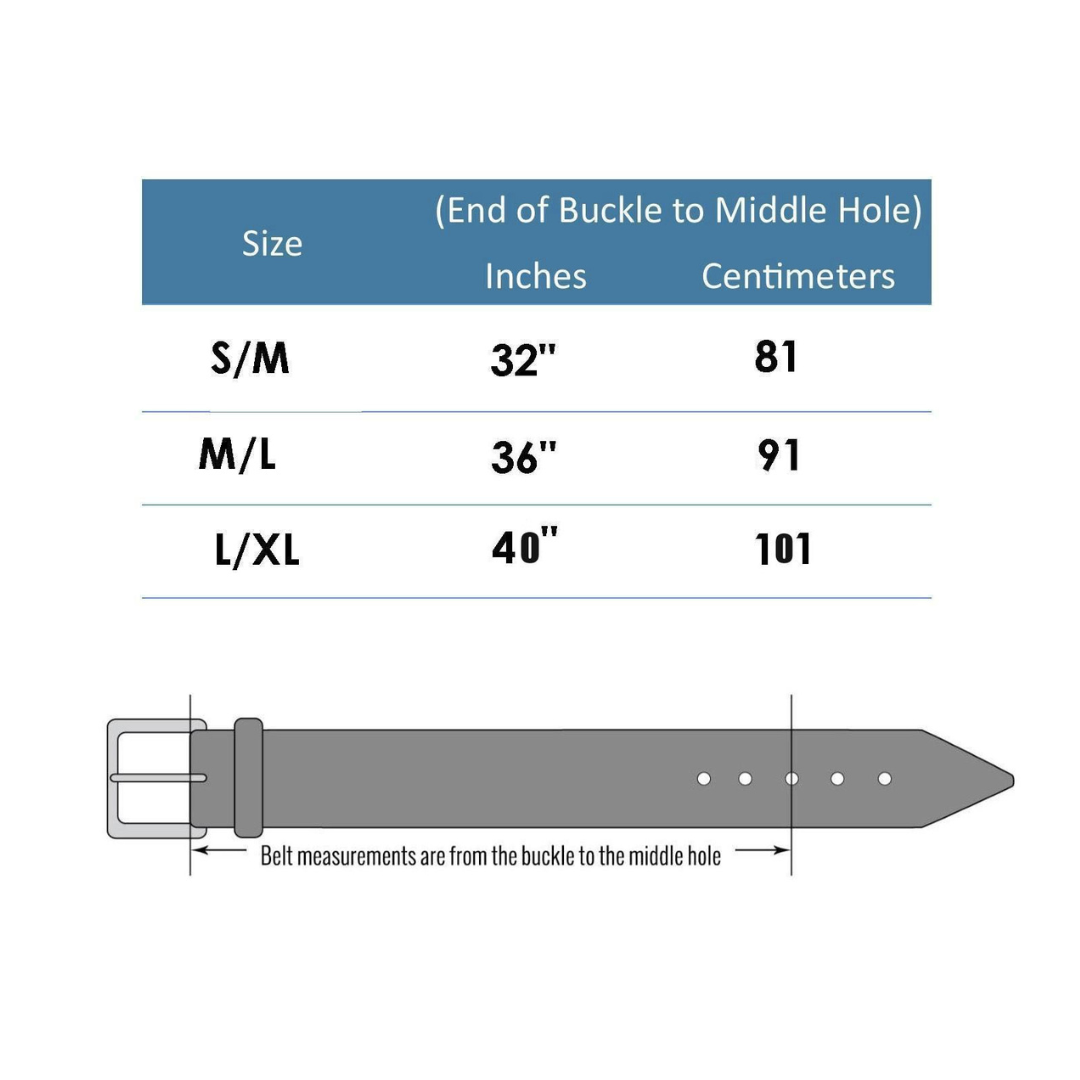 Distressed Black Concho Belt