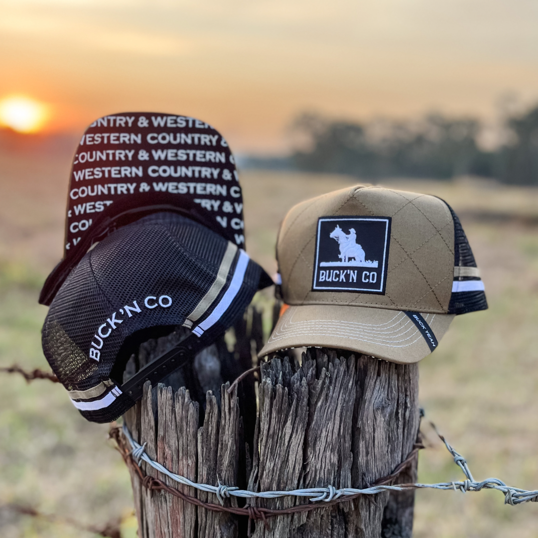 Quilted Khaki Trucker Cap