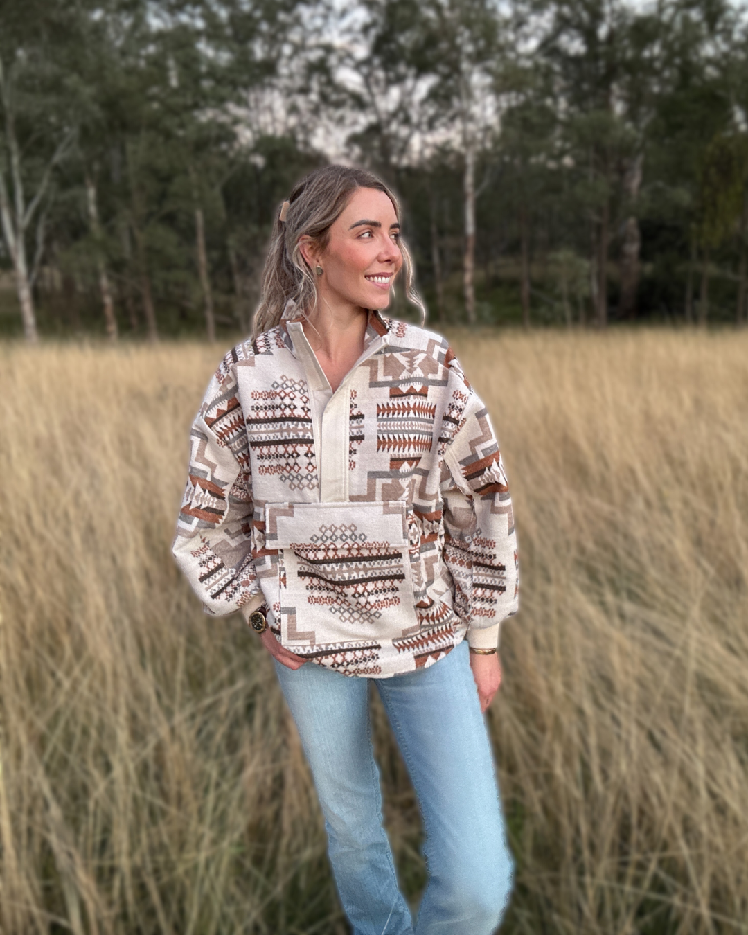Something In The Orange Aztec Jumper