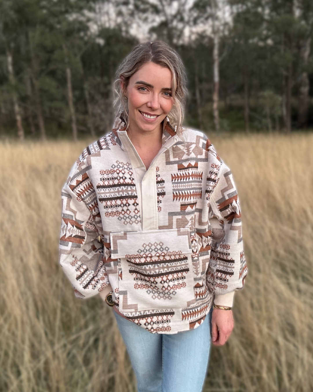 Something In The Orange Aztec Jumper