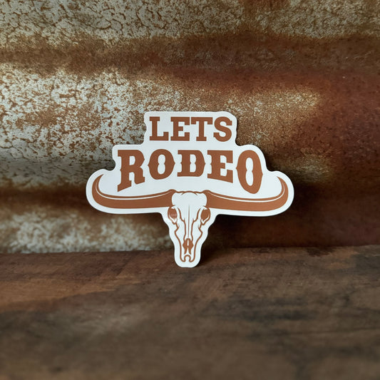 Lets Rodeo Sticker