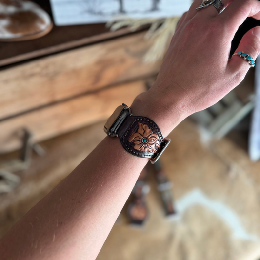 Apple Watch Band - Turquoise Flower