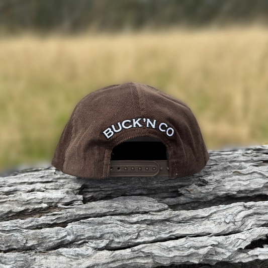 Dark Brown Corduroy Cap