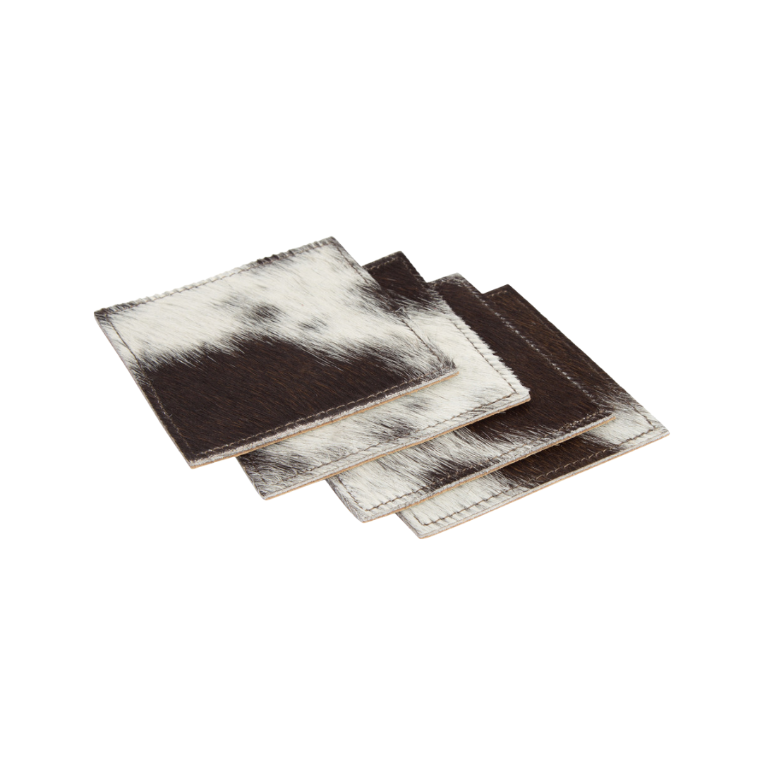 Cowhide Coasters (set of 4)