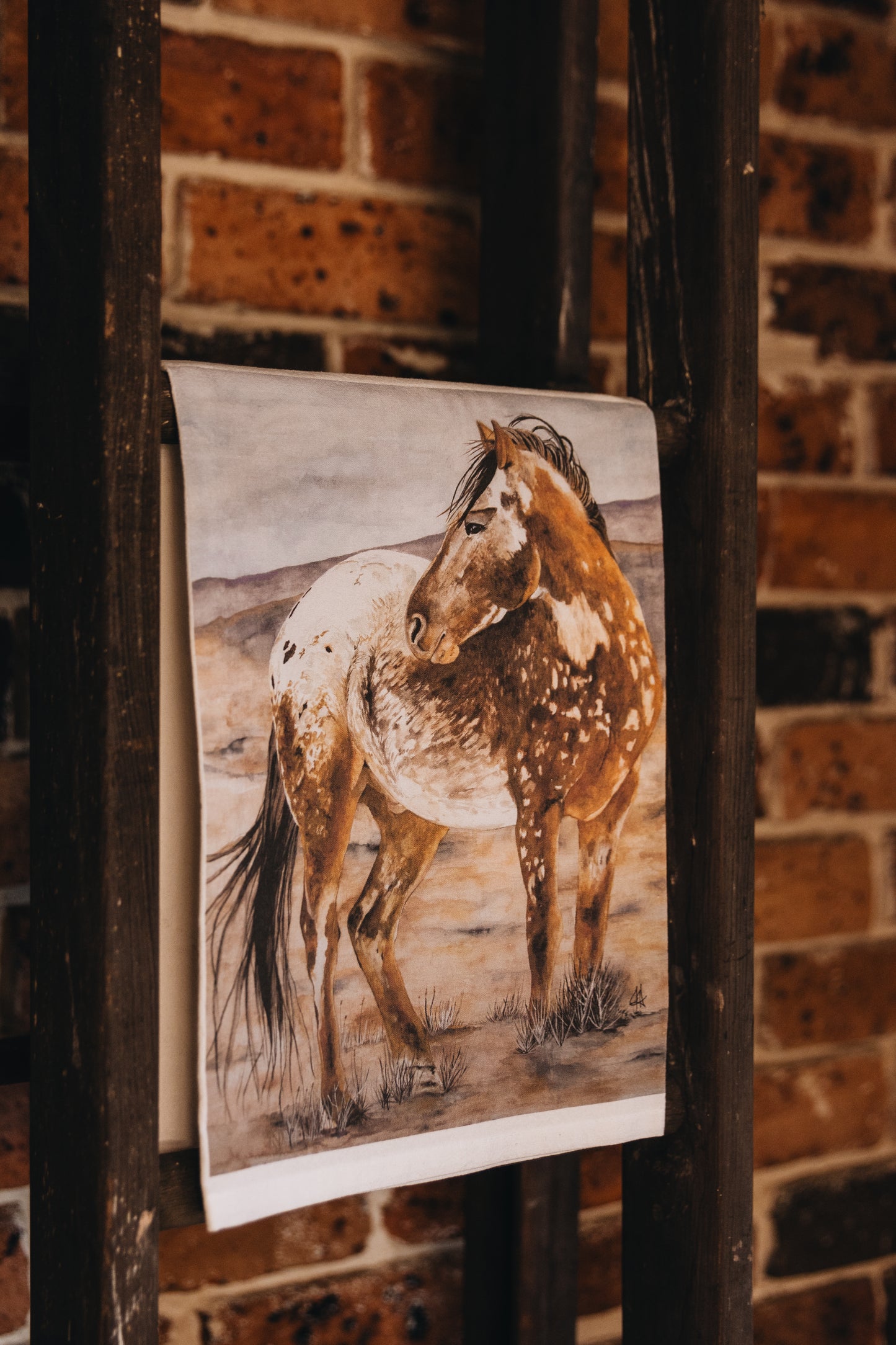 Wild Mustang Tea Towel