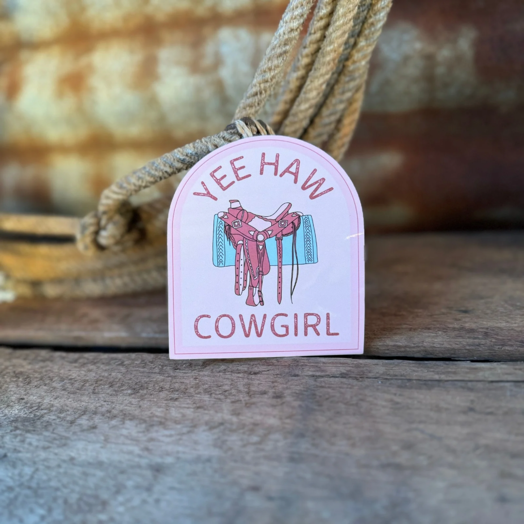 Yeehaw Cowgirl Sticker