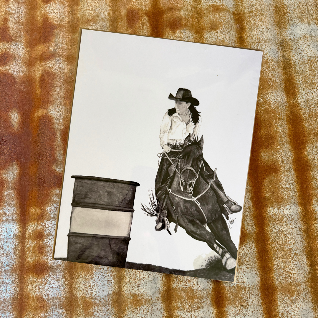 Barrel Racer Print