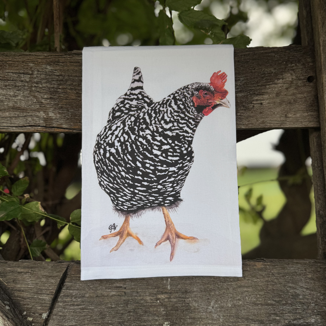 Wyandotte Chicken Tea Towel