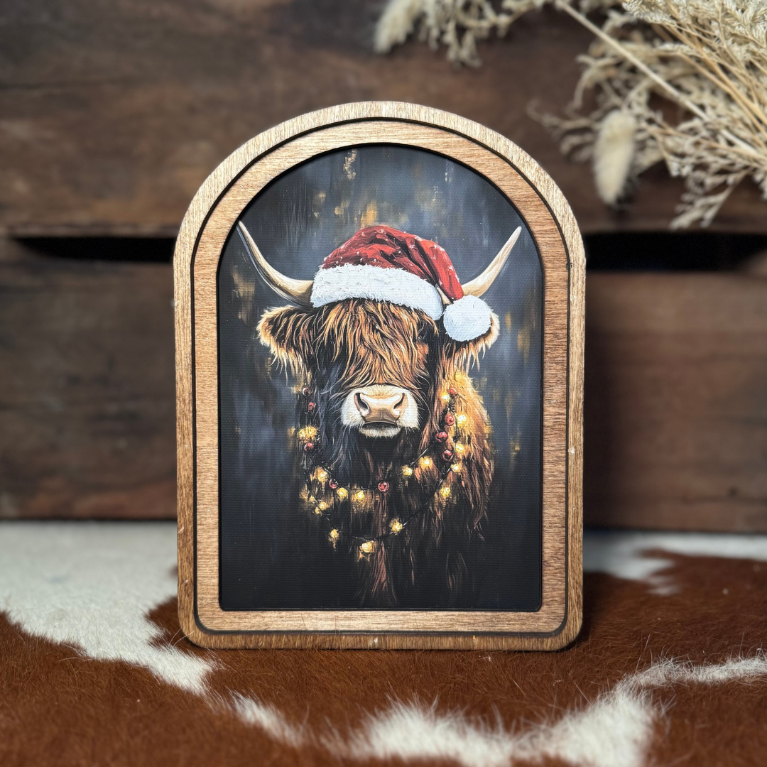 Highland Christmas Framed Art