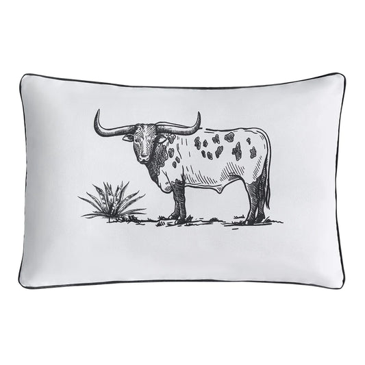 Paseo Road Ranch Life Steer Indoor/Outdoor Pillow