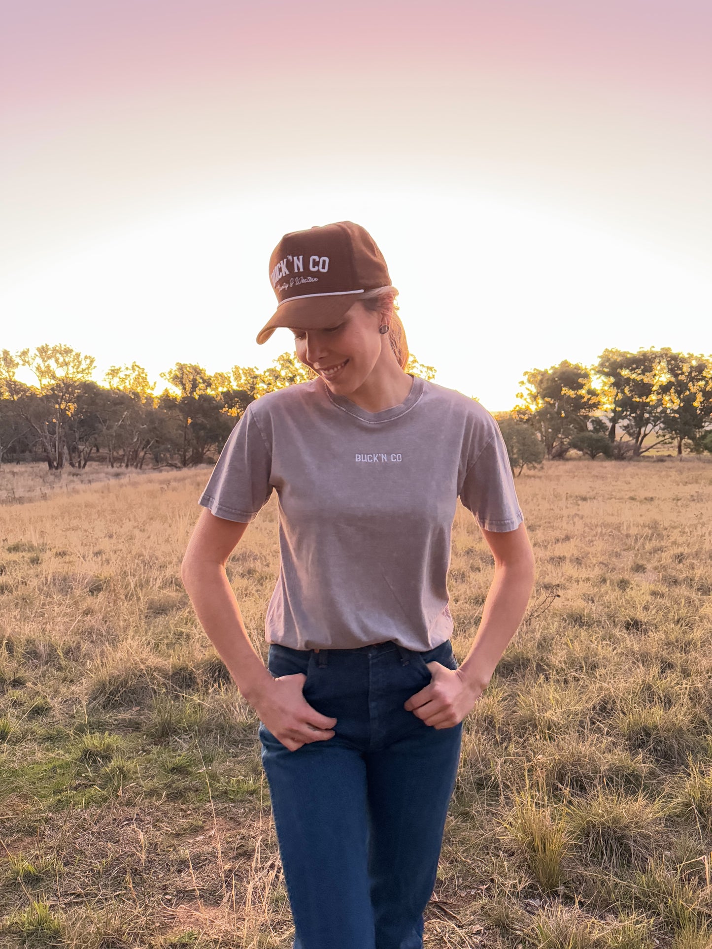 Signature Unisex T Shirt - Stone
