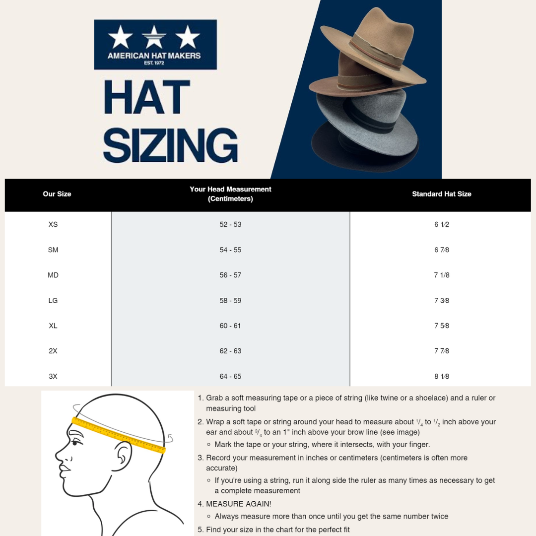 American Hat Makers Bozeman Straw - Cream