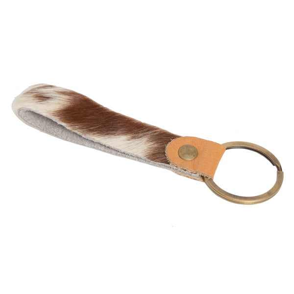 Cowhide Keyring