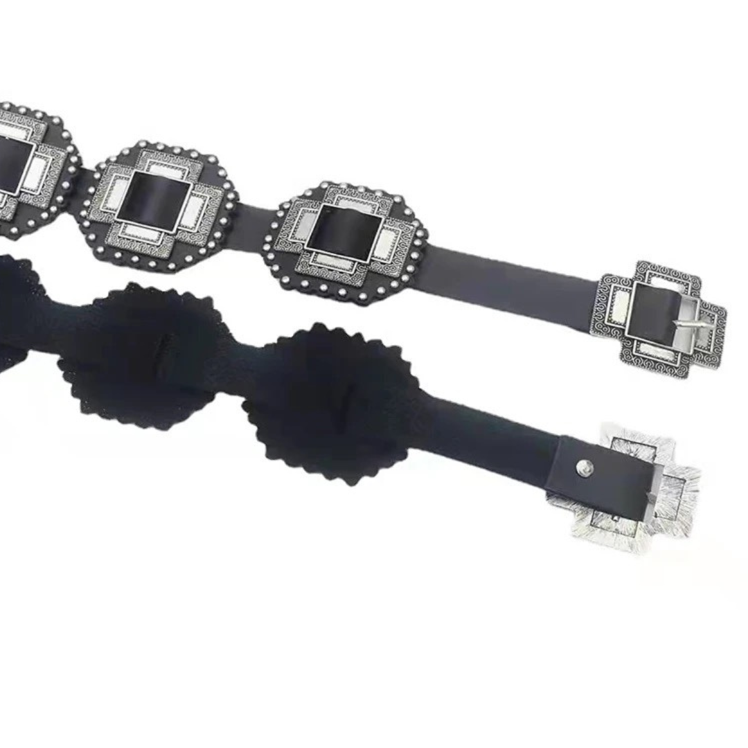 Black Concho Belt