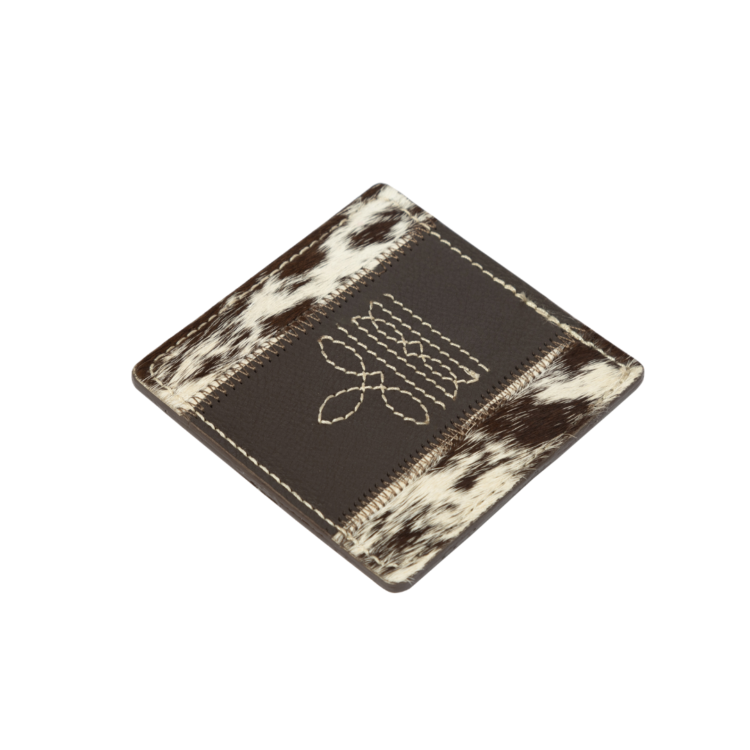 Cowhide Bootstitch Coasters (set of 4)