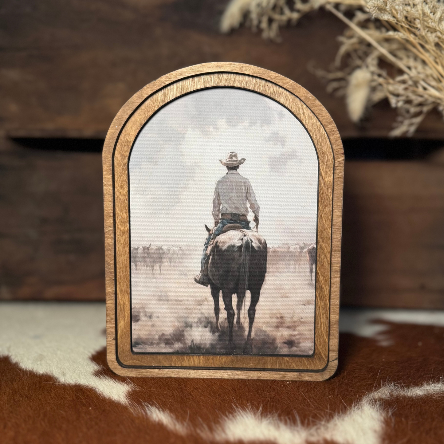 Cattle Drive Framed Art