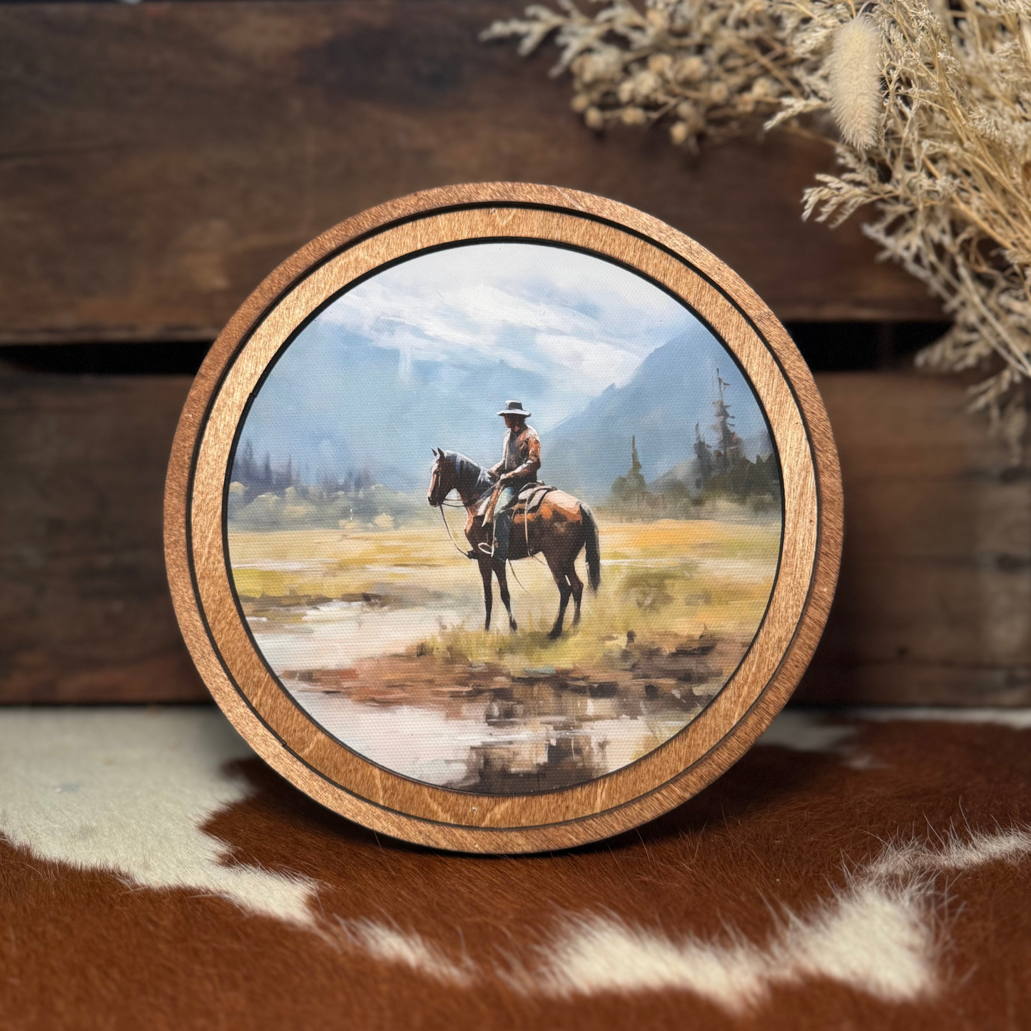 Mountain Cowboy Framed Art