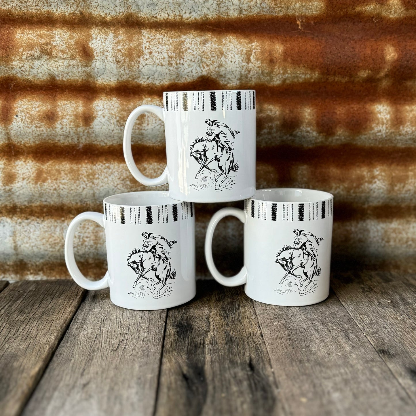Paseo Road Bronco Mugs