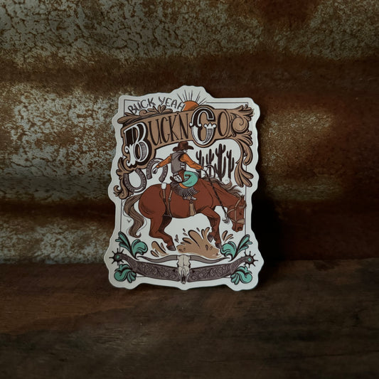 Spur 'Em Cowboy Sticker