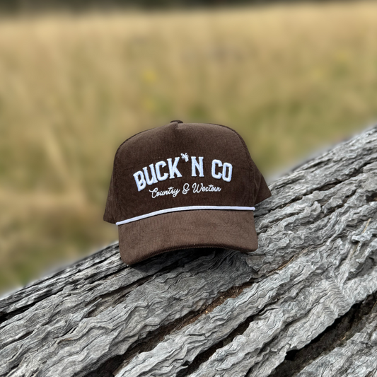 Dark Brown Corduroy Cap