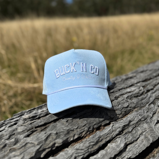 Baby Blue Corduroy Cap