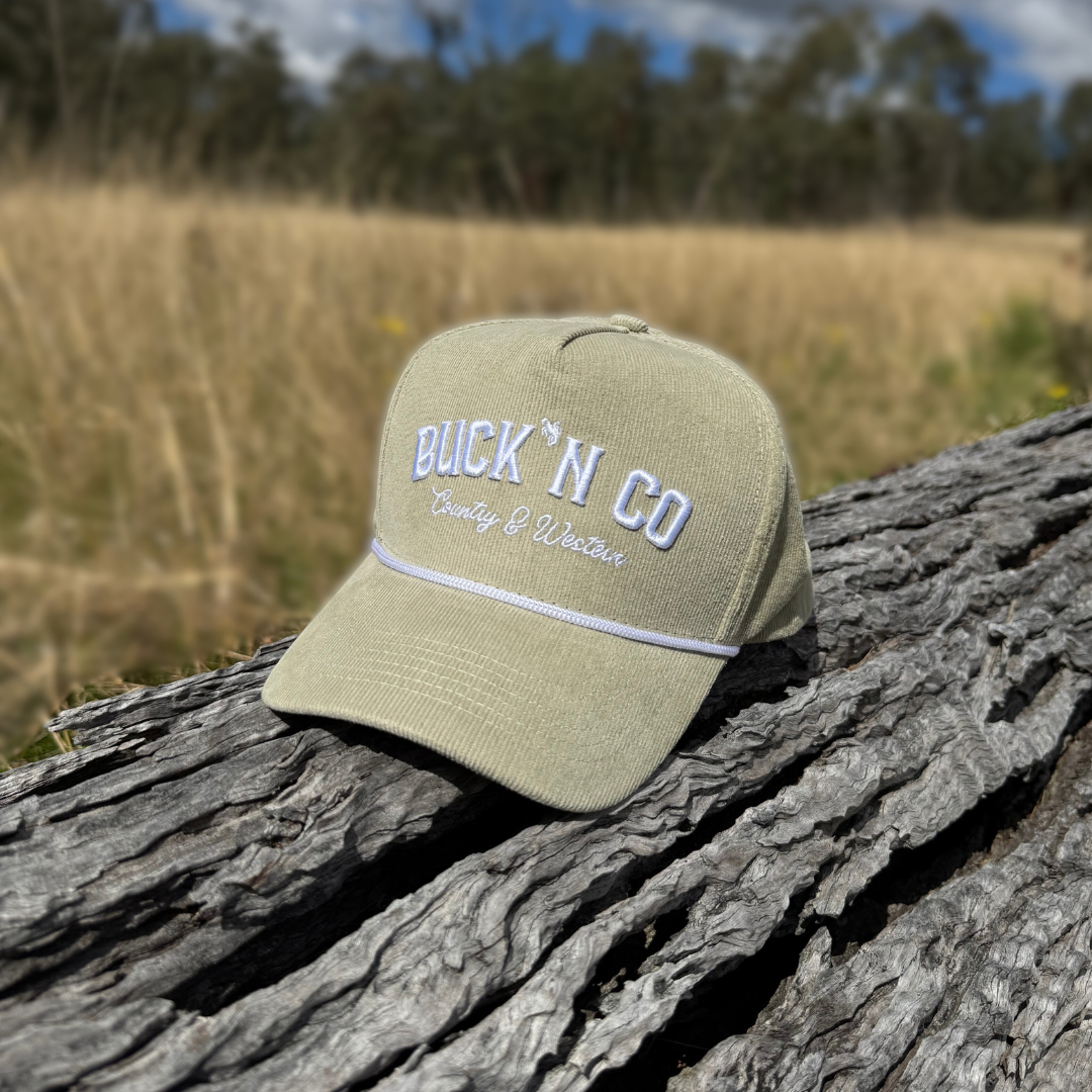 Sage Green Corduroy Cap