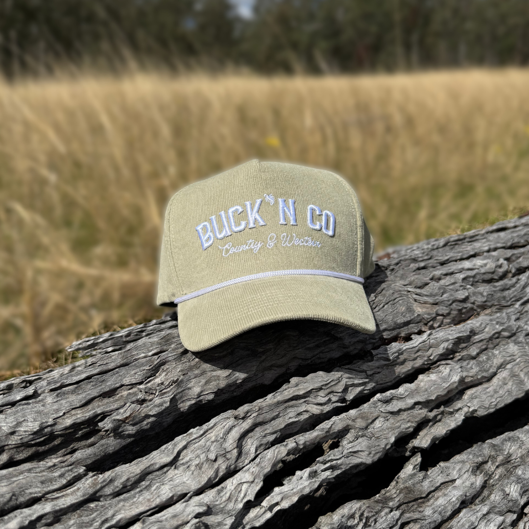 Sage Green Corduroy Cap