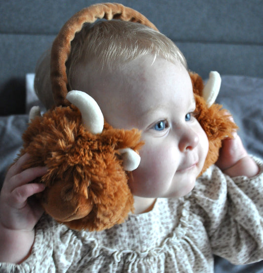 Highland Cow Ear Muffs