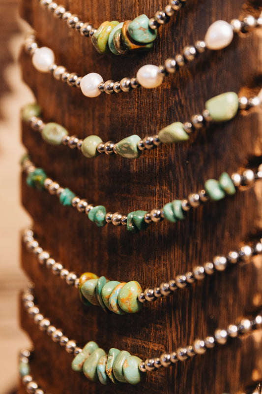 Navajo Pearl & Turquoise Necklace