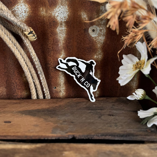 BUCK'N CO Bronc Sticker