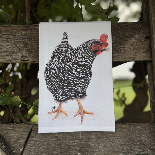 Wyandotte Chicken Tea Towel
