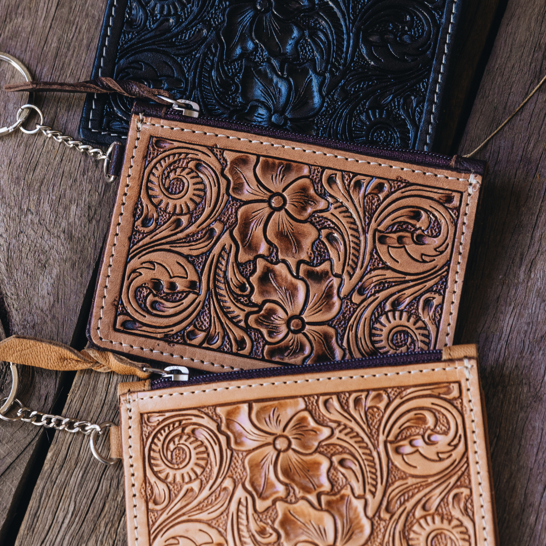Tooled Card Purse