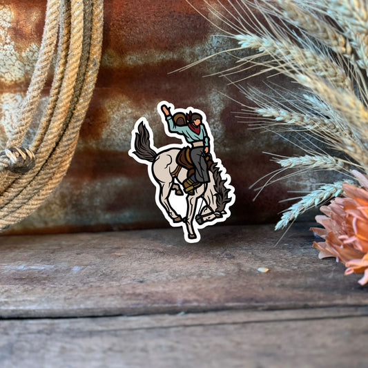 Bronc Rider Sticker