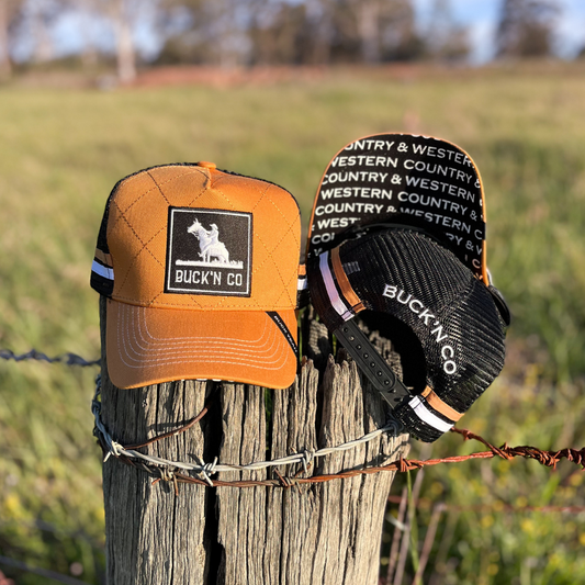 Quilted Tan Trucker Cap