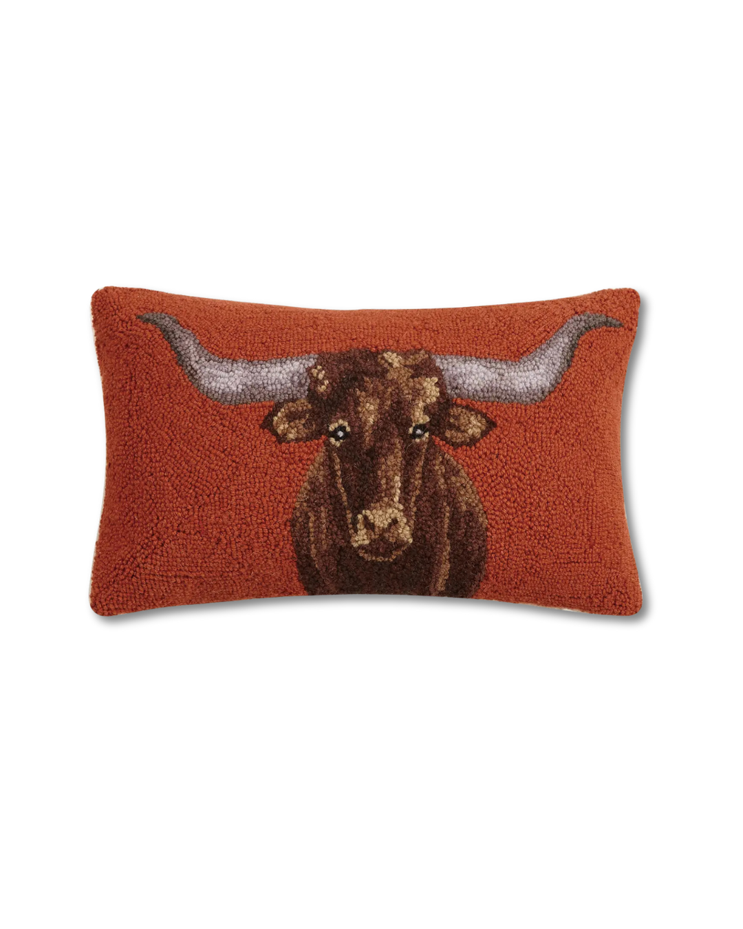 Rust Longhorn Cushion