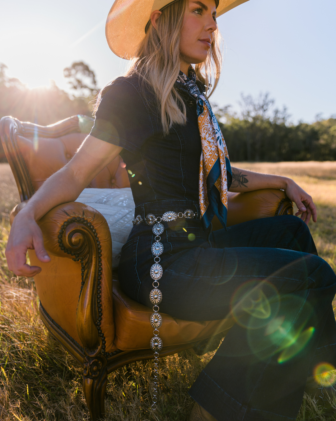 The Mini Concho Link Belt