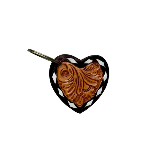 Buckstitch Heart Keyring