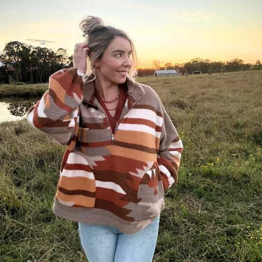 Aurora Aztec Pullover