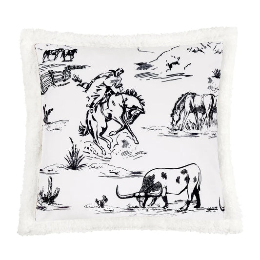 Paseo Road Ranch Life Sherpa Cushion