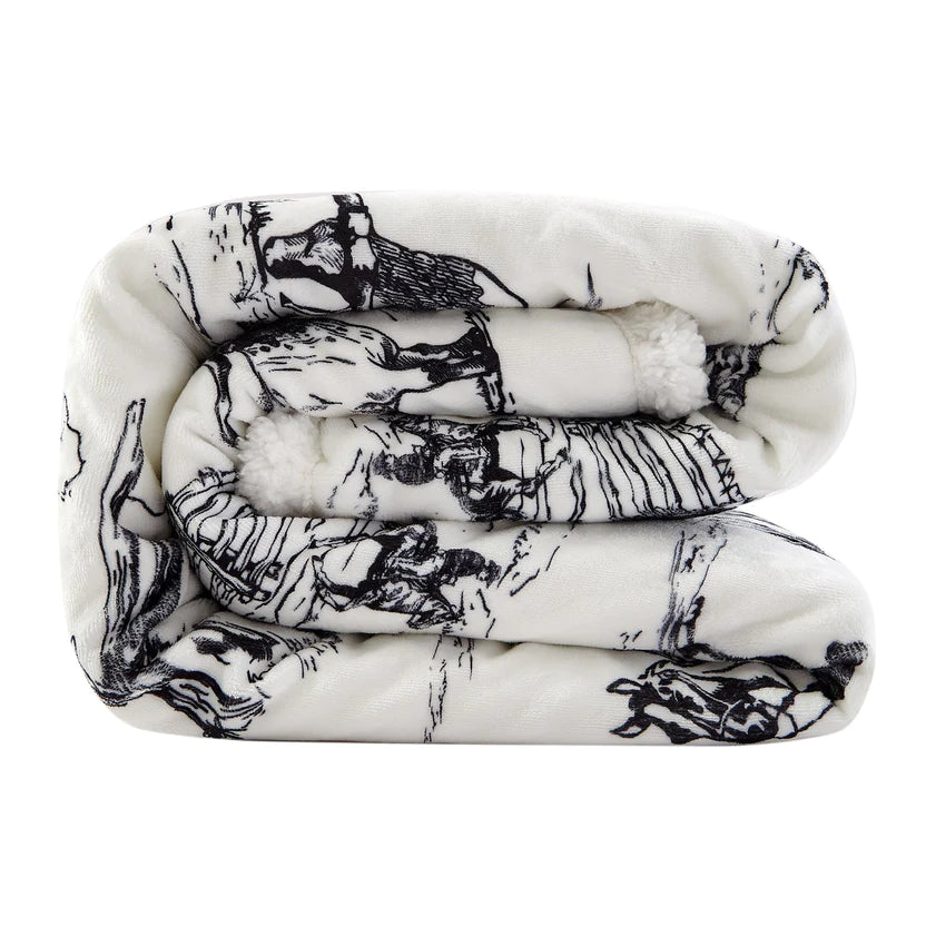 Paseo Road Ranch Life Sherpa Throw