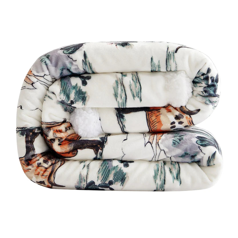 Paseo Road Ranch Life Sherpa Throw