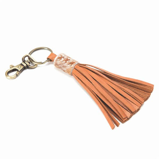 Leather Tassel Keyring