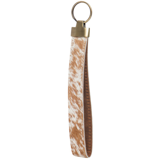 Cowhide Wristlet Keyring