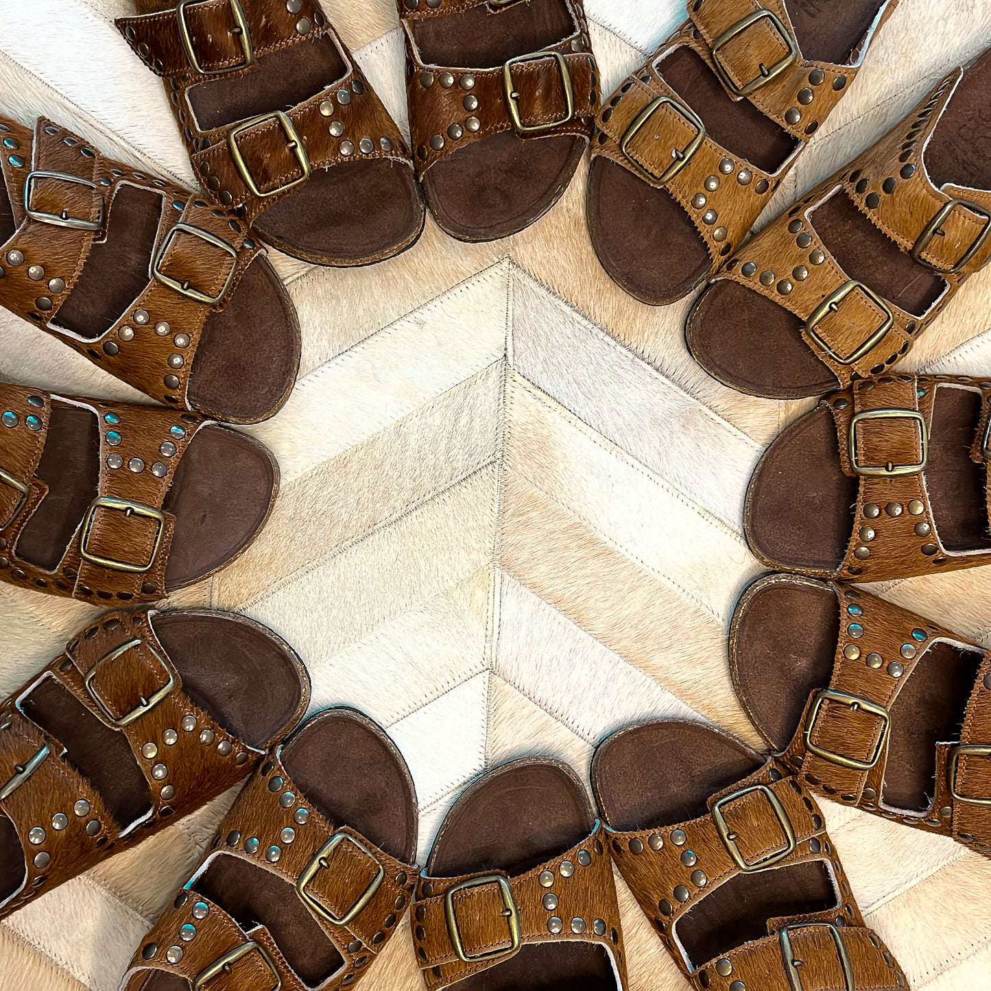 Cowhide Sandals