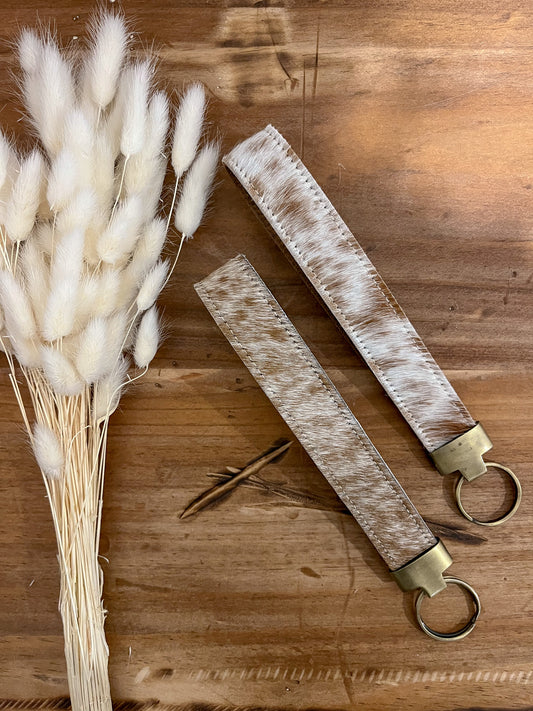 Cowhide Wristlet Keyring